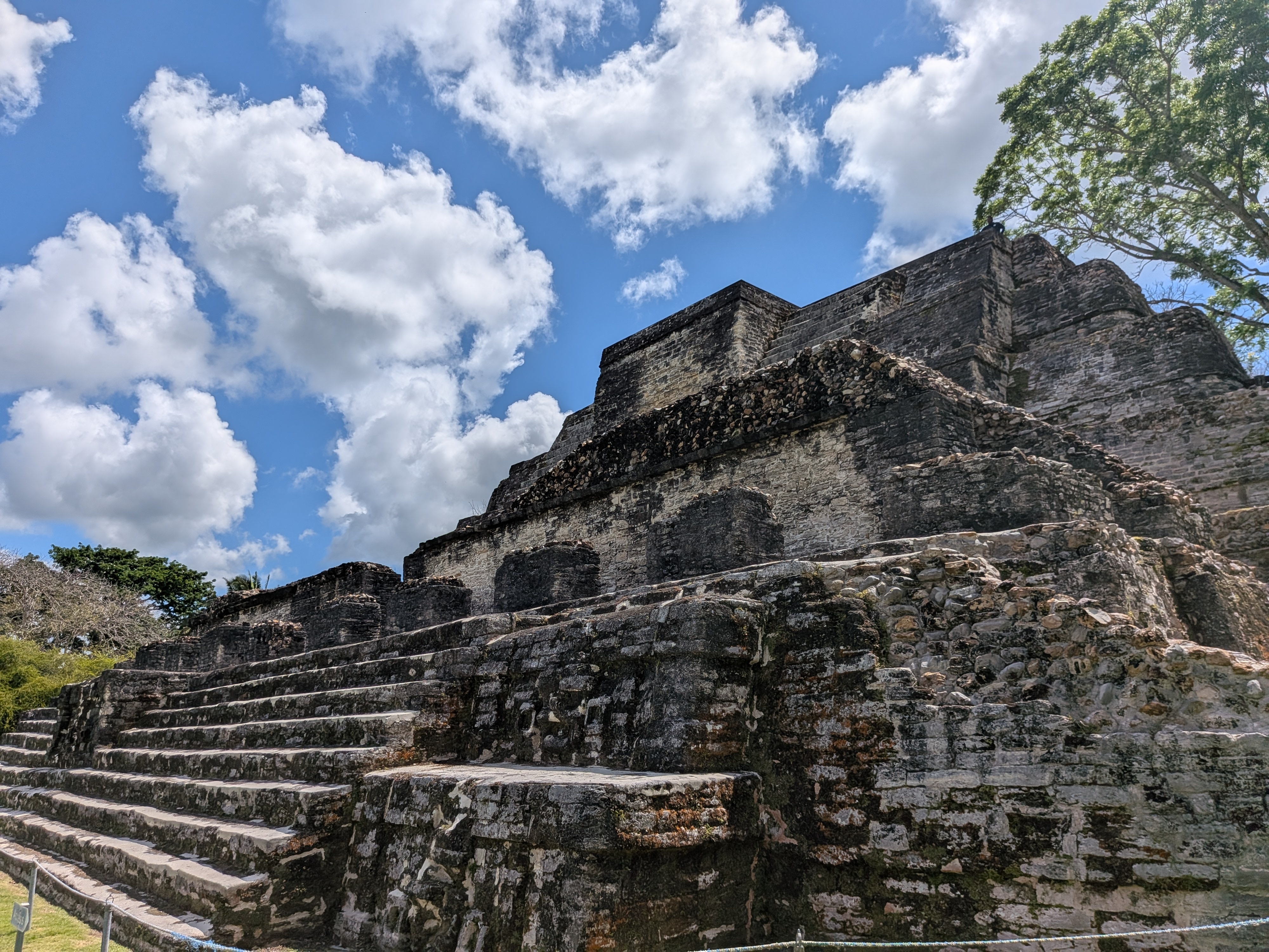 Maya pyramid archeological site